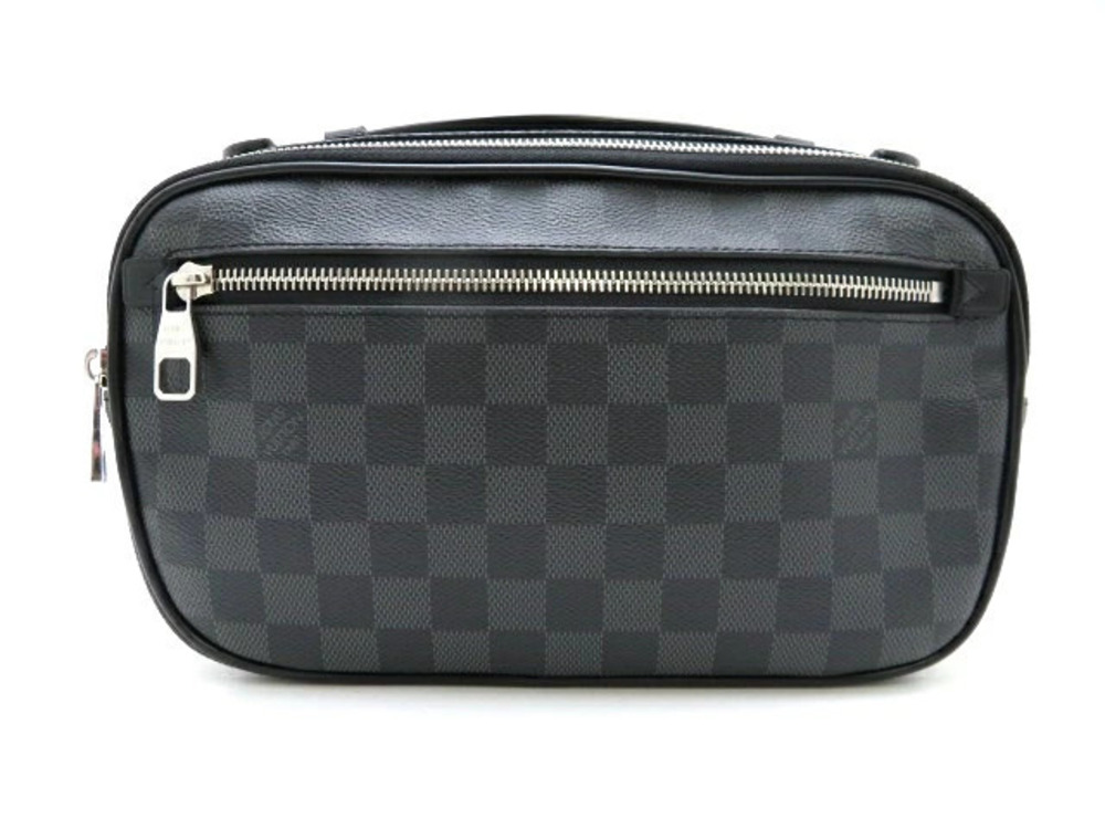 LOUIS VUITTON Ambrelle Shoulder Bag Damier Graphite Black